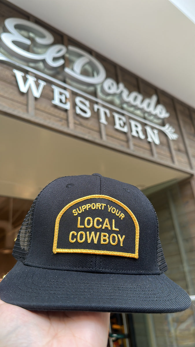 Support your local cowboy cap Black/Gold – El Dorado Western