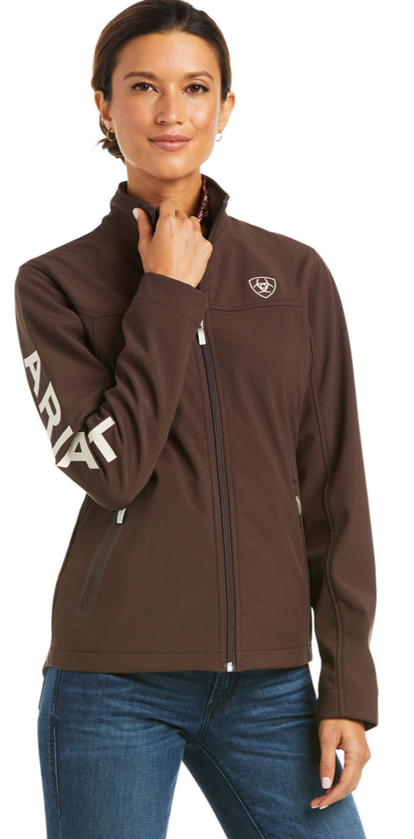 Ariat Women s New Team Softshell Jacket Coffee Bean Brown