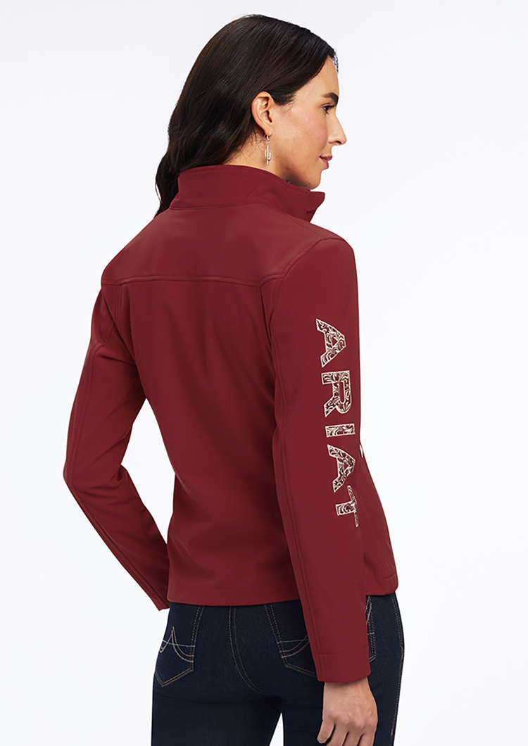 Ariat women's team softshell jacket maroon online