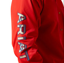 Load image into Gallery viewer, Ariat men’s team logo twin shirt - Red/khaki 10055236