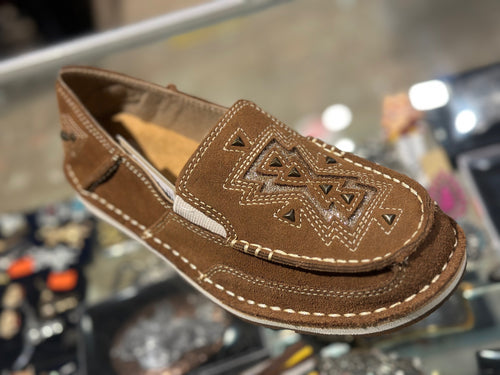 Ariat women’s cruisers - ginger suede / light gold glitter