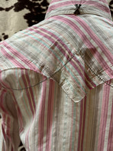 Load image into Gallery viewer, Wrangler 20x ladies snap button shirt - pink stripes (final sale)