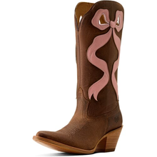 Load image into Gallery viewer, Ariat Ladies Pink Bow Boots