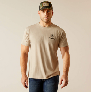 Ariat Wheat Shield T-Shirt - Khaki heather