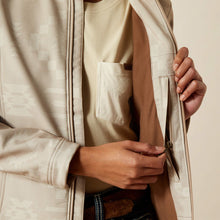 Load image into Gallery viewer, Ariat Logo Softshell Print Jacket - Southwest Cross Stitch