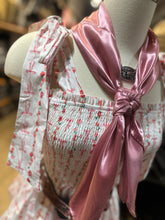 Load image into Gallery viewer, Ladies Pink Bow Dress - White/Pink