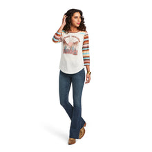 Load image into Gallery viewer, Ariat Ladies Sunset Dreamin Blanc De Blanc T-shirt  10040523