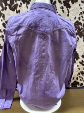Load image into Gallery viewer, Rock 47 by Wrangler ladies western shirts - purple on purple (final sale)