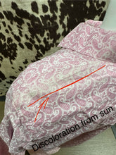 Load image into Gallery viewer, Wrangler ladies tough enough to wear pink western shirt - paisley pink (discoloration-final sale)