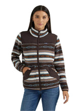 Load image into Gallery viewer, Wrangler Retro Ladies Sherpa - Aztec Brown White