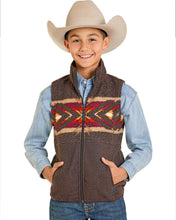 Load image into Gallery viewer, Rock and Roll Kids Border Berber Vest - Dark Brown