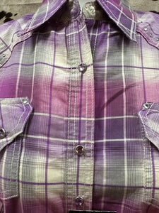 Wrangler rock47 women’s snap button shirt - Purple (final sale)