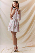 Load image into Gallery viewer, Ladies Pink Bow Dress - White/Pink
