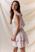 Load image into Gallery viewer, Ladies Pink Bow Dress - White/Pink