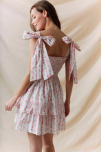 Load image into Gallery viewer, Ladies Pink Bow Dress - White/Pink