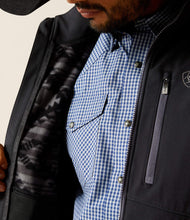 Load image into Gallery viewer, Ariat men softshell logo jacket - phantom grey Southwest