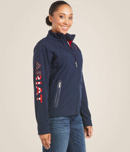 Load image into Gallery viewer, Ariat women’s softshell jacket - USA Navy