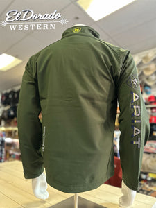Ariat Men’s Logo 2.0 softshell jacket - duffel bag green