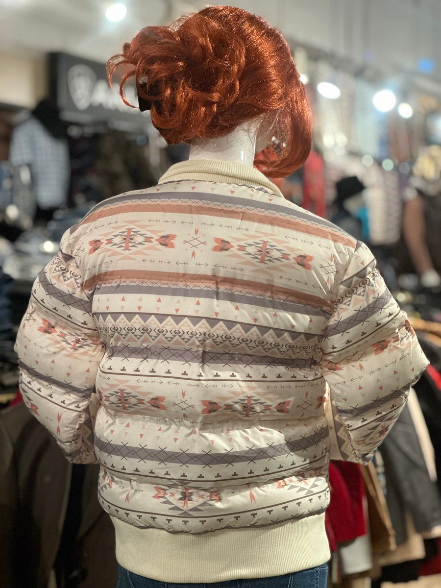 Hooey ladies Puffer Jacket - Aztec / Cream – El Dorado Western