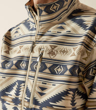 Load image into Gallery viewer, Ariat men’s softshell logo jacket - white pepper Southwest