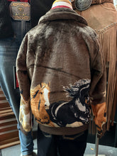 Load image into Gallery viewer, Rock and Roll Kids horse Border Jacket - dark brown