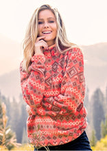 Load image into Gallery viewer, Southern Marsh Pisgah Aztec Pullover - Pisgah Washed Red (final sale)