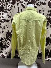Load image into Gallery viewer, Wrangler 20X ladies western shirt - lemon (discolored, final sale)