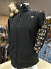Load image into Gallery viewer, Ariat Logo Softshell Jacket - Black/Southwest Minimal Print