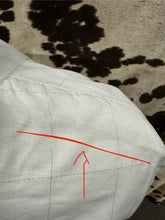 Load image into Gallery viewer, Wrangler ladies western shirt - white with stripes and embroidery (stain, final sale)