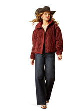 Load image into Gallery viewer, Ariat ladies Sherpa Blocked Jacket - Tonal Port Print (10052399)