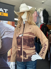 Load image into Gallery viewer, Women’s Ariat Logo Softshell Jacket - Lone Ranger Print