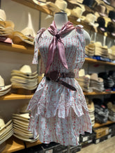 Load image into Gallery viewer, Ladies Pink Bow Dress - White/Pink