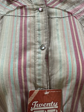 Load image into Gallery viewer, Wrangler 20x ladies snap button shirt - pink stripes (final sale)