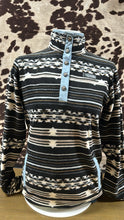 Load image into Gallery viewer, Cinch ladies fleece - black and white
