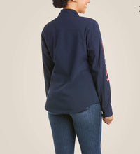 Load image into Gallery viewer, Ariat women’s softshell jacket - USA Navy