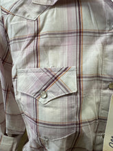 Load image into Gallery viewer, Wrangler ladies western shirt - lavender plaid (final sale)