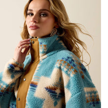 Load image into Gallery viewer, Sherpa Blocked Jacket - AGAVE SOUTHWEST PRINT