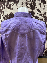 Load image into Gallery viewer, Rock 47 by Wrangler ladies western shirts - purple on purple (final sale)