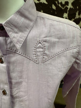 Load image into Gallery viewer, Wrangler ladies western shirt - lilac (discolored, final sale)