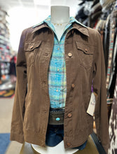 Load image into Gallery viewer, Wrangler ladies trucker Jacket - Embelished Brown