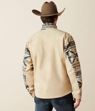 Load image into Gallery viewer, Ariat men’s softshell logo jacket - white pepper Southwest