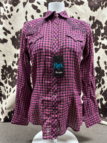 Wrangler Rock 47 women’s button up - pink (FINAL SALE)