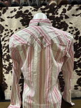 Load image into Gallery viewer, Wrangler 20x ladies snap button shirt - pink stripes (final sale)
