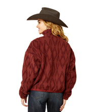 Load image into Gallery viewer, Ariat ladies Sherpa Blocked Jacket - Tonal Port Print (10052399)