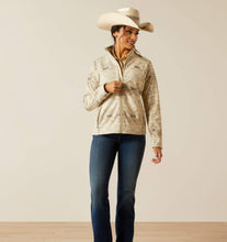 Load image into Gallery viewer, Ariat ladies softshell print jacket - sandstone