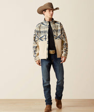 Load image into Gallery viewer, Ariat men’s softshell logo jacket - white pepper Southwest