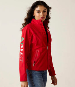 Ariat Classic Team MEXICO Women's Softshell Jacket - RED
