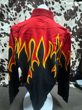 Load image into Gallery viewer, Classic Panhandle slim retro flame shirt (brooks and dunn collection) slight discoloration