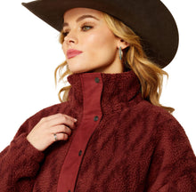 Load image into Gallery viewer, Ariat ladies Sherpa Blocked Jacket - Tonal Port Print (10052399)