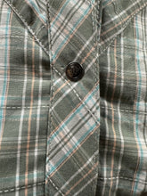 Load image into Gallery viewer, Rock 47 by wrangler ladies snap snap shirt - green (final sale)